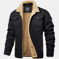 Bomber Classico Stile Vintage Uomo Nero