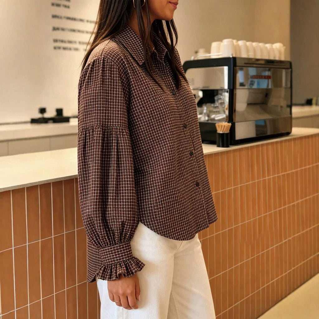 Camicia Maniche A Palloncino Donna