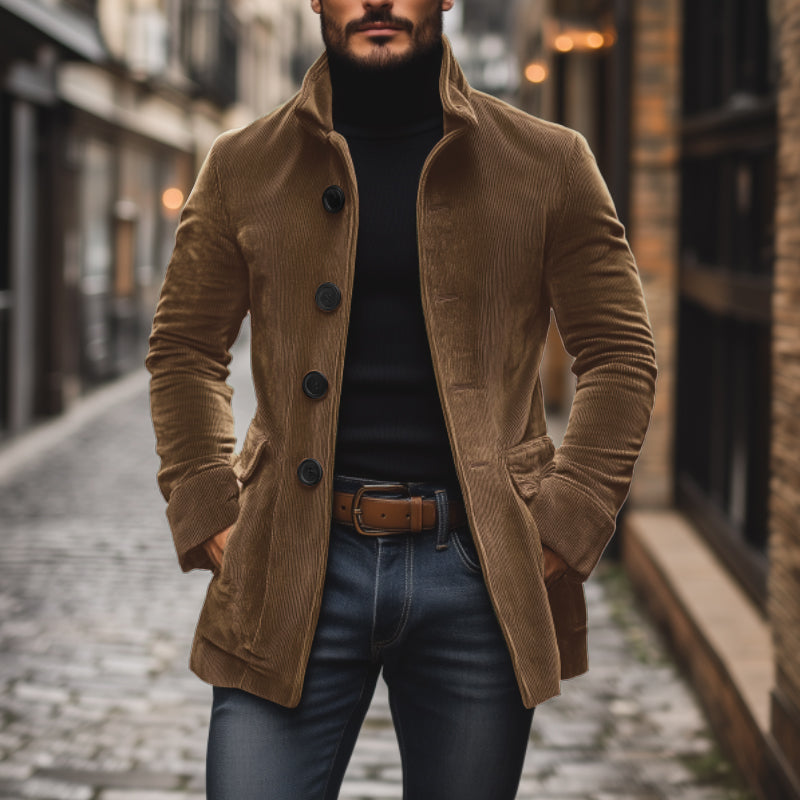 Cappotto Corto Velluto A Coste Uomo