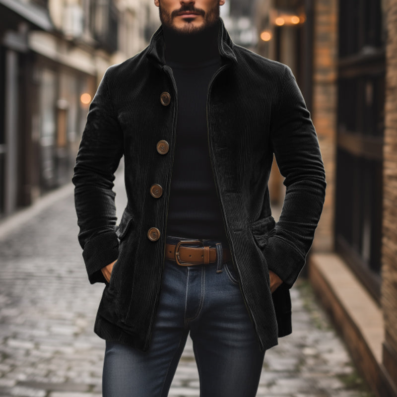 Cappotto Corto Velluto A Coste Uomo