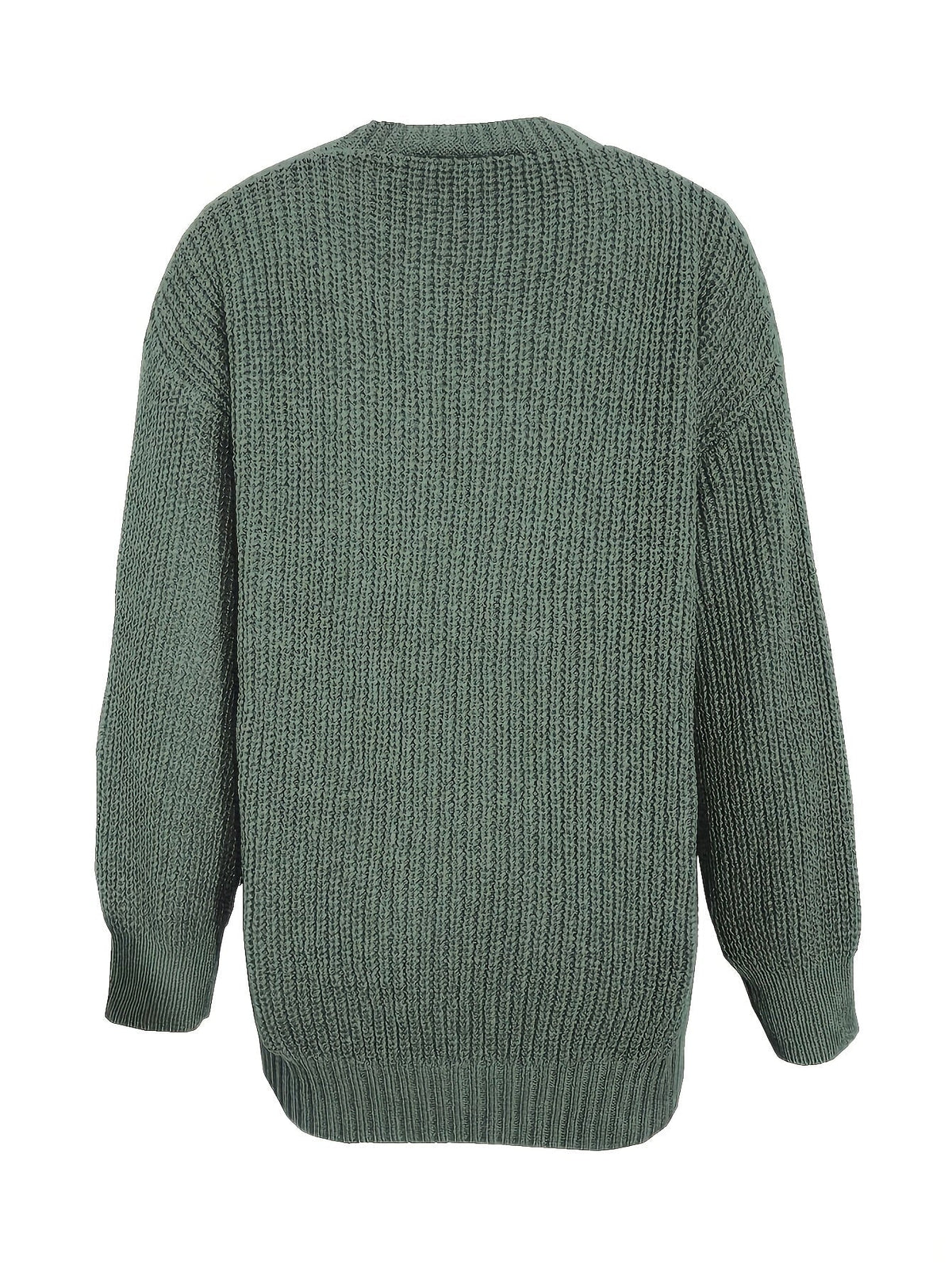 Cardigan Comodo Con Bottoni E Tasche Donna