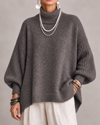Dolcevita Maglia Morbida Donna Marrone