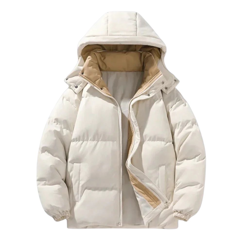 Giacca Invernale Antivento Termica Uomo Beige