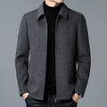 Giacca Misto Lana Taglio Sartoriale Uomo Grigio
