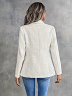Giacca Tweed Aderente Leggera Donna