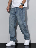 Jeans Dritti Casual Uomo