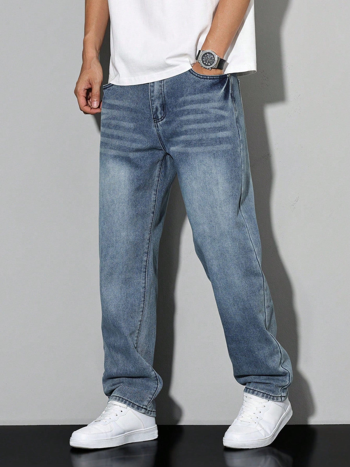 Jeans Dritti Casual Uomo