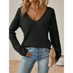 Maglione Maniche A Sbuffo Donna Nero