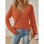 Maglione Maniche A Sbuffo Donna Ruggine