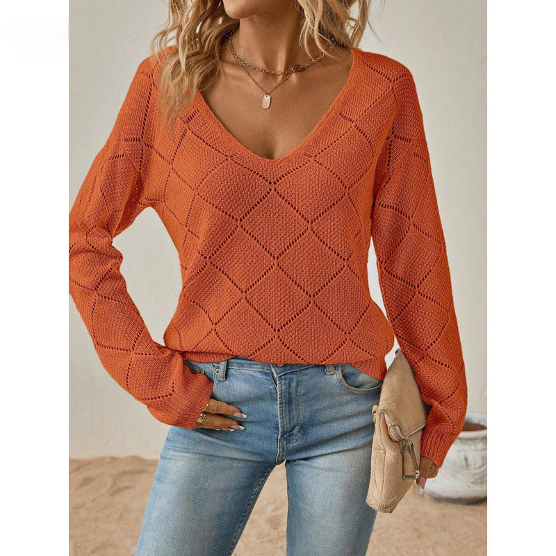 Maglione Maniche A Sbuffo Donna Ruggine