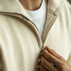 Maglione Mezza Zip Maglia Pesante Uomo Kaki
