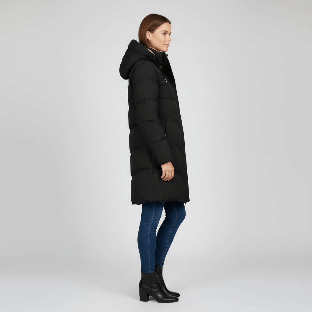 Parka Invernale Con Cappuccio Donna