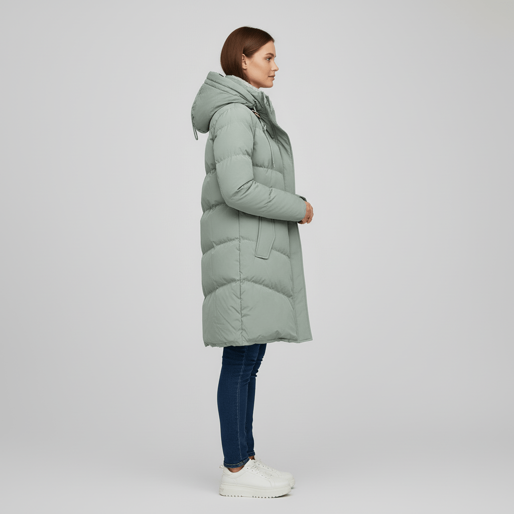 Parka Invernale Con Cappuccio Donna