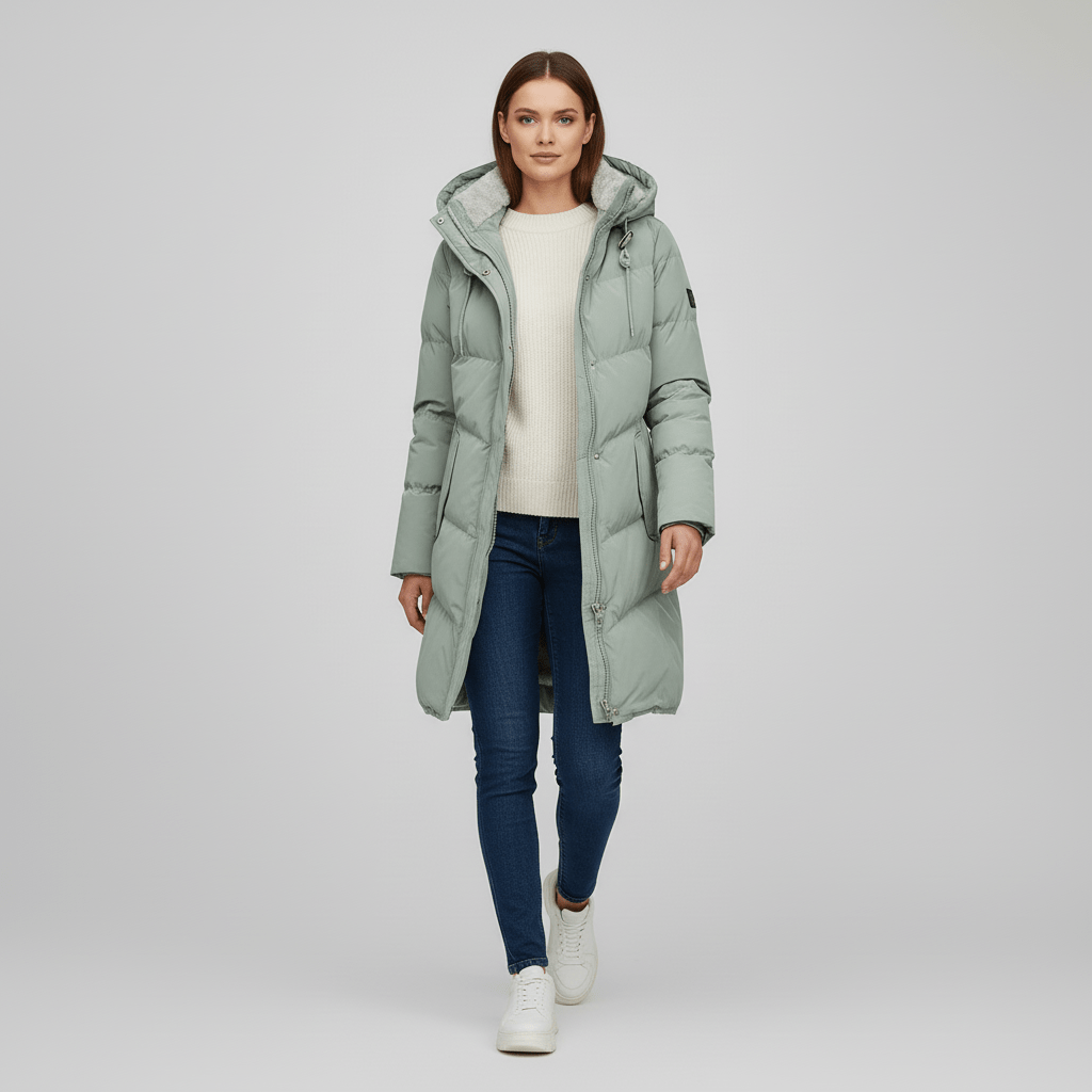 Parka Invernale Con Cappuccio Donna