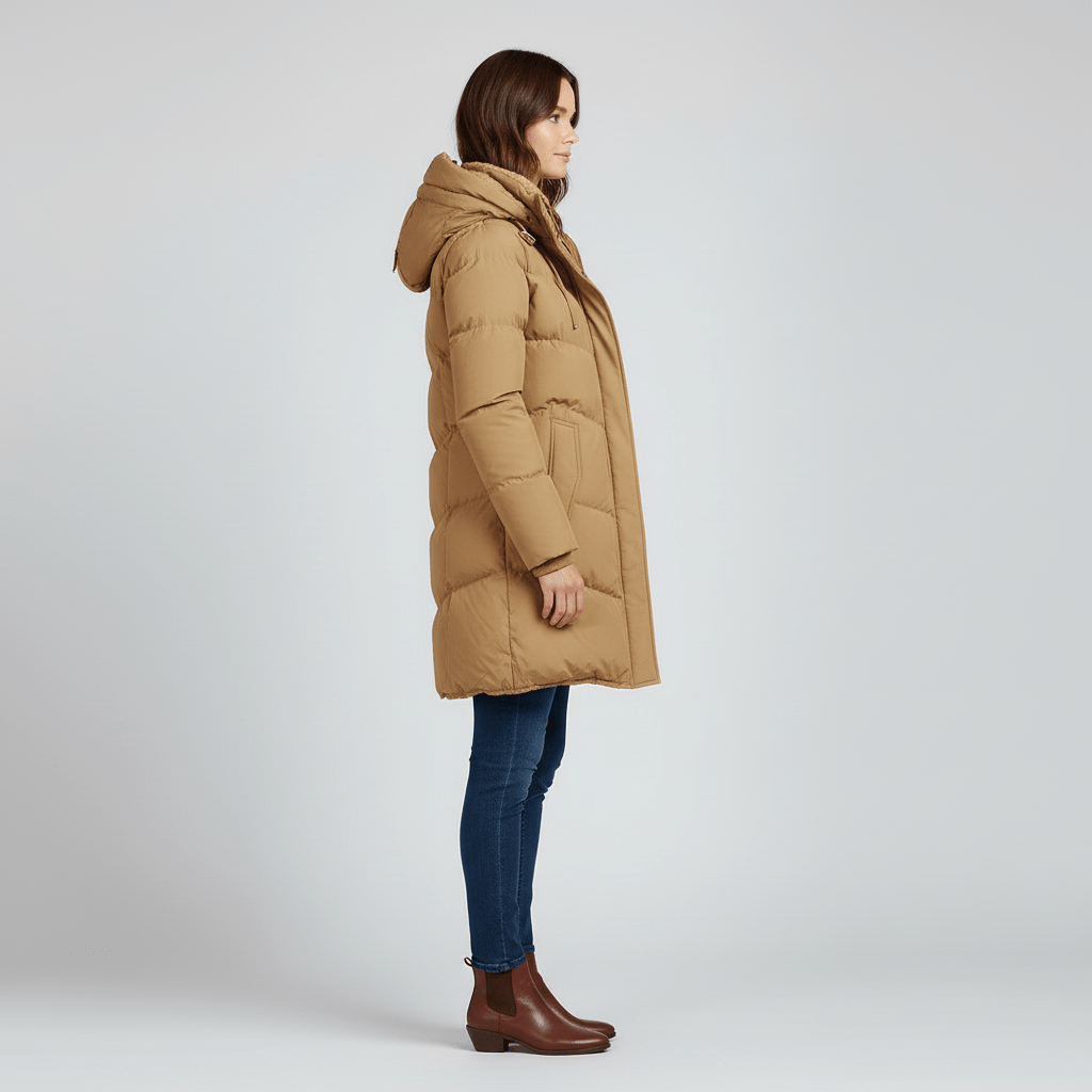 Parka Invernale Con Cappuccio Donna
