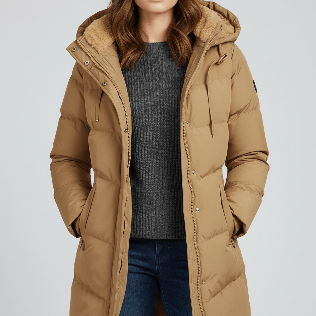 Parka Invernale Con Cappuccio Donna