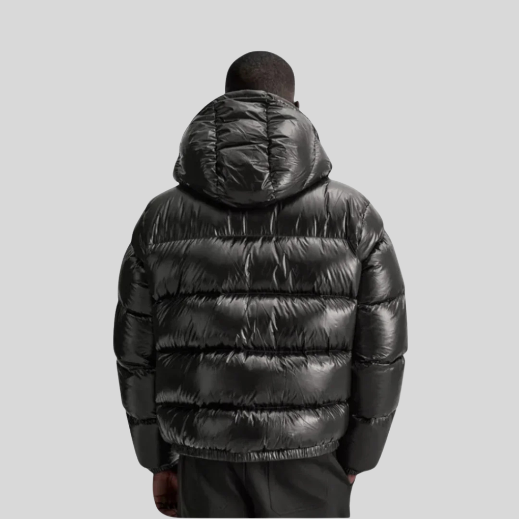Piumino Trapuntato Collo Alto Uomo