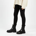 Stivaletti Chelsea Suola Spessa Donna Nero