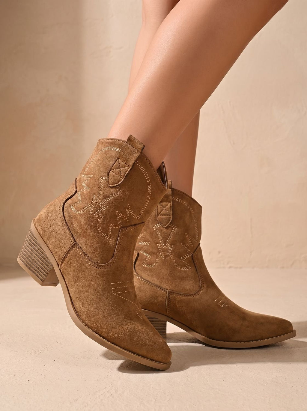 Stivaletti Western Ricamati Donna