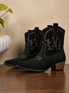 Stivaletti Western Ricamati Donna
