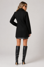 Cappotto Corto Lana con Bottoni Donna