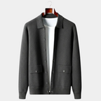 Cardigan Collo Camicia con Bottoni Uomo
