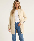 Cardigan Lungo Maglia Morbida Donna