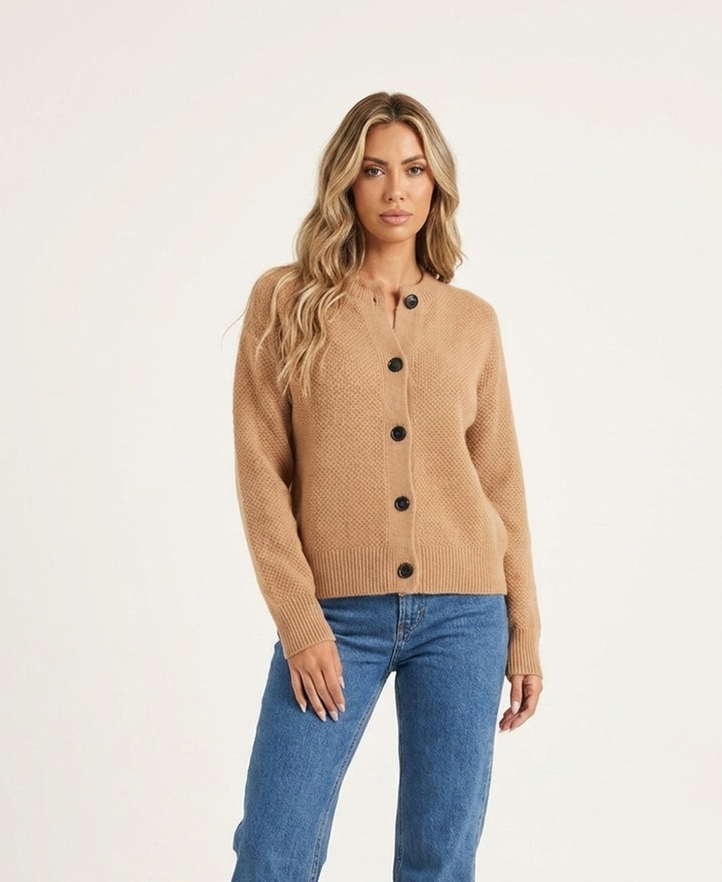 Cardigan Lungo Maglia Morbida Donna