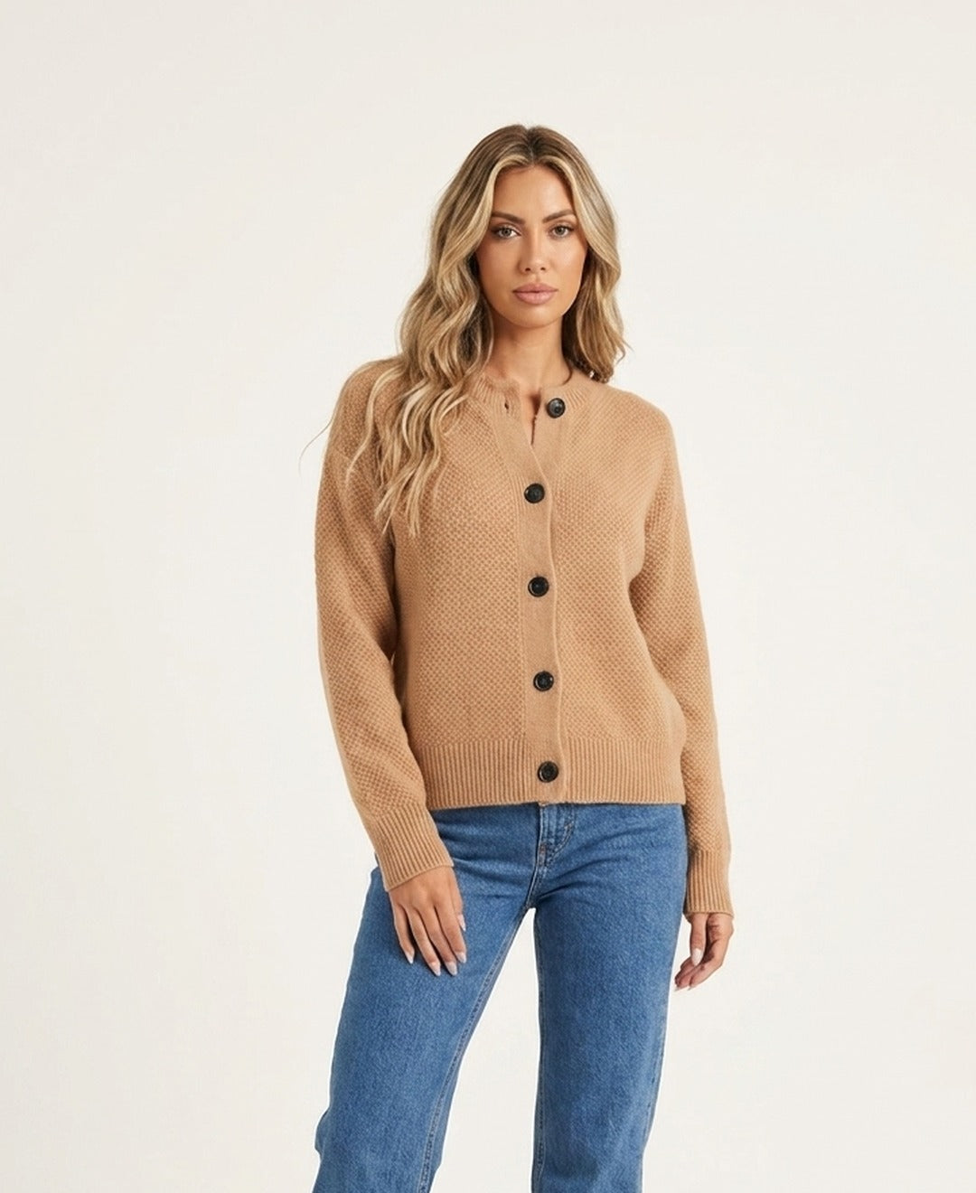 Cardigan Lungo Maglia Morbida Donna
