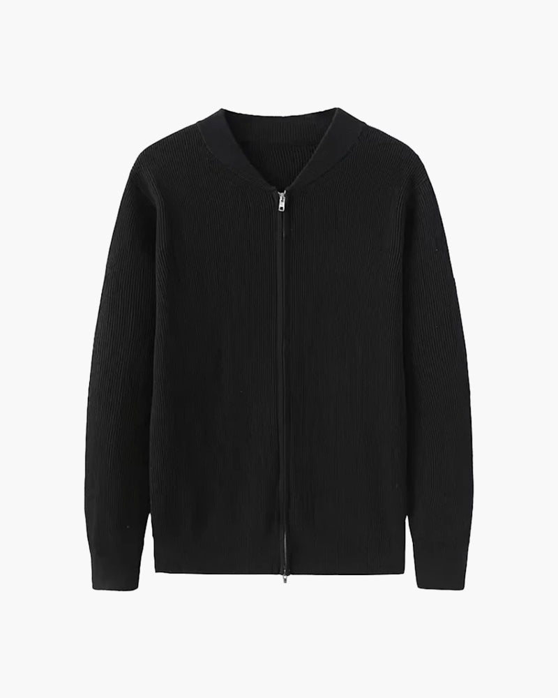 Cardigan con Zip Girocollo Uomo