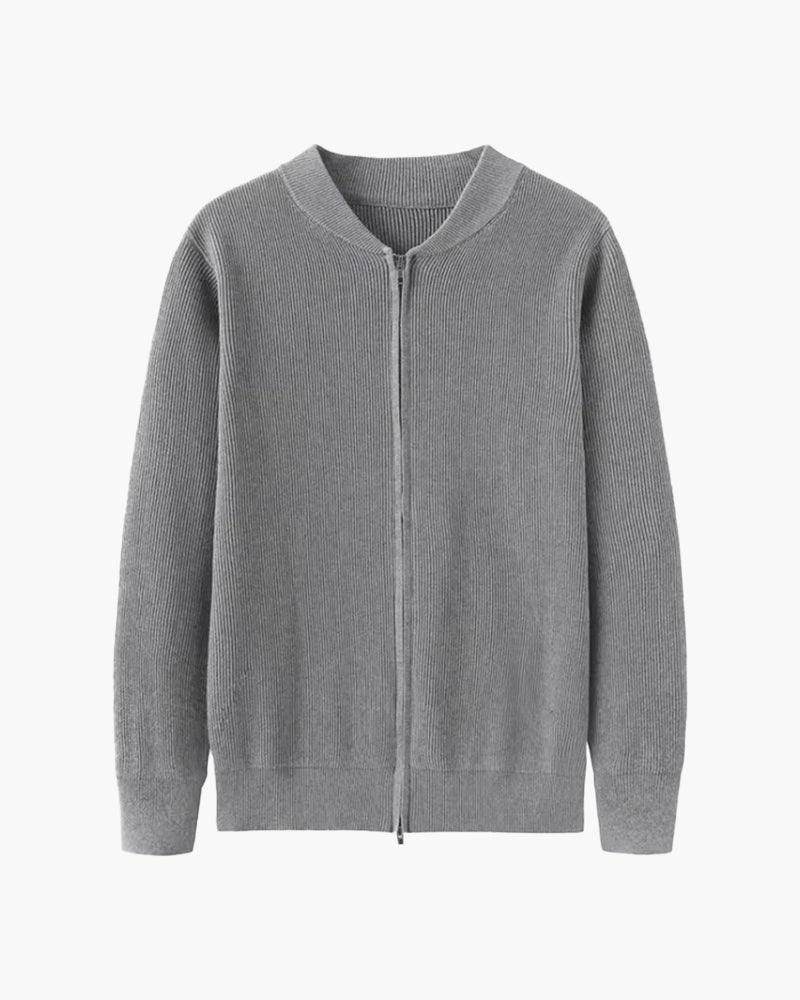 Cardigan con Zip Girocollo Uomo