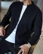 Cardigan con Zip Girocollo Uomo