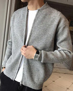 Cardigan con Zip Girocollo Uomo