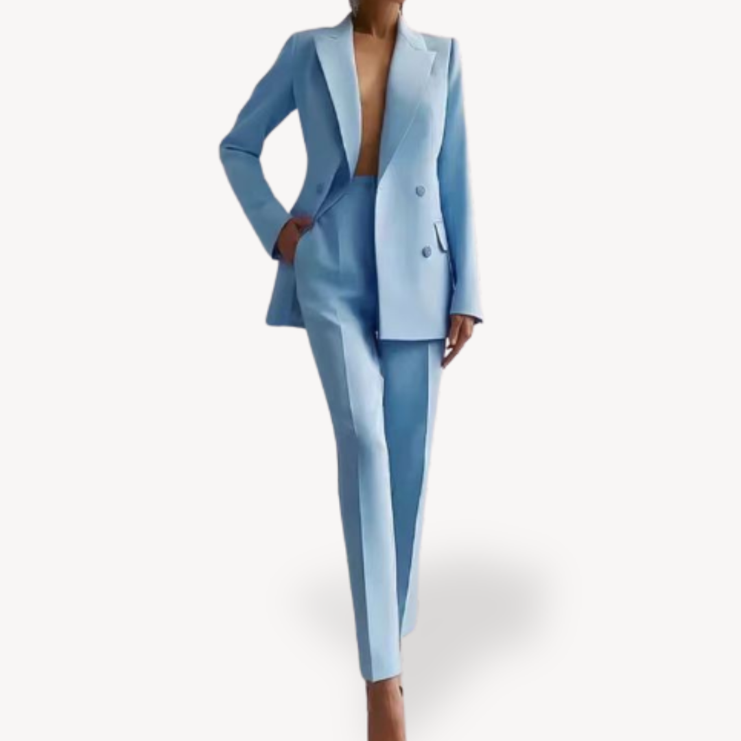 Completo Blazer Lungo e Pantaloni Donna