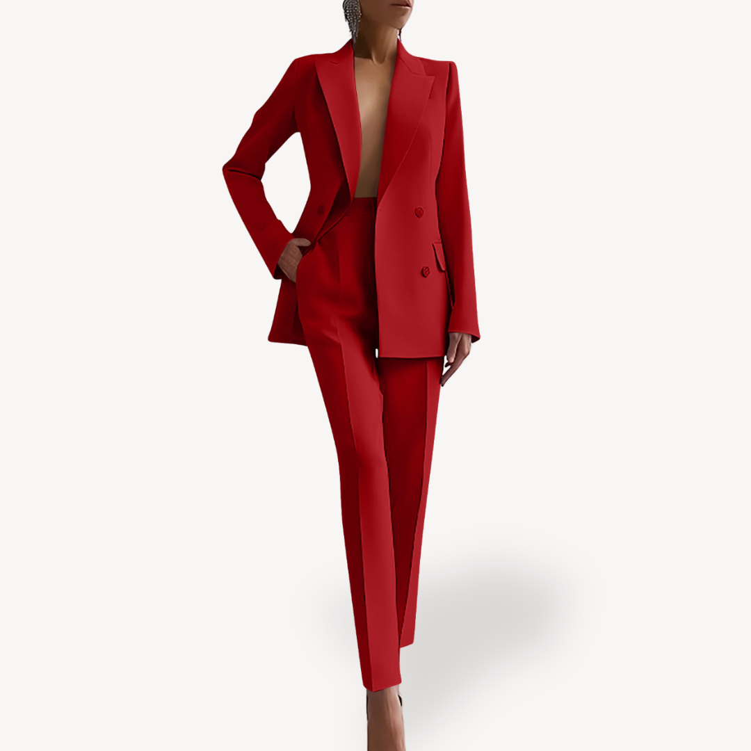 Completo Blazer Lungo e Pantaloni Donna