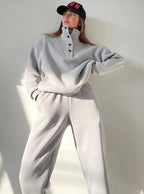 Completo Felpa e Pantaloni Pile Donna