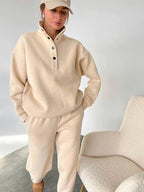 Completo Felpa e Pantaloni Pile Donna