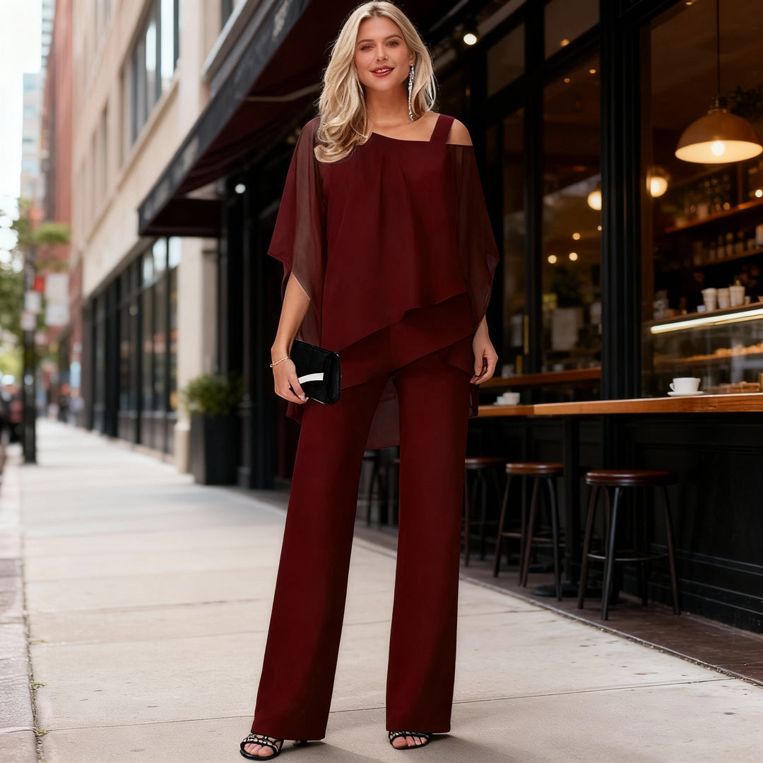 Completo Top e Pantaloni Palazzo Donna