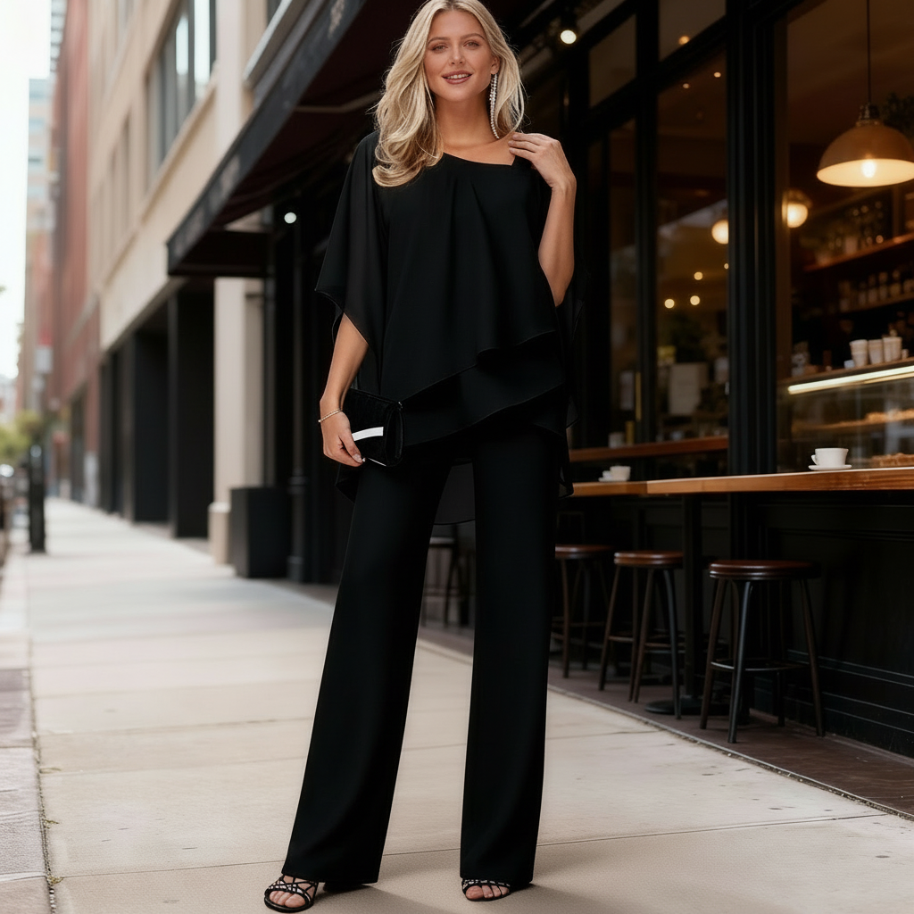 Completo Top e Pantaloni Palazzo Donna