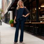 Completo Top e Pantaloni Palazzo Donna