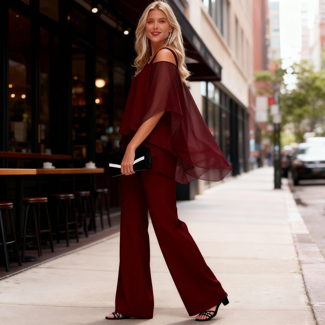 Completo Top e Pantaloni Palazzo Donna
