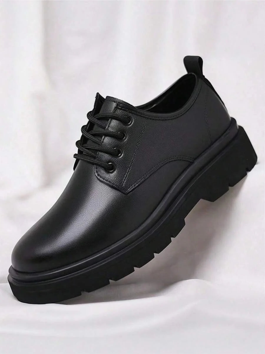 Scarpe Derby Stringate Suola Spessa Uomo