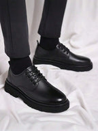 Scarpe Derby Stringate Suola Spessa Uomo
