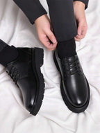 Scarpe Derby Stringate Suola Spessa Uomo