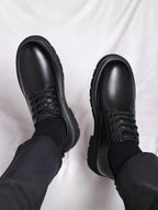 Scarpe Derby Stringate Suola Spessa Uomo
