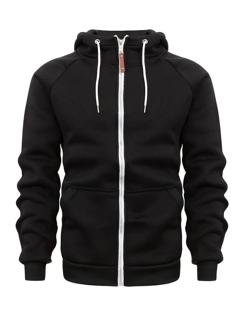 Felpa con Zip e Cappuccio Uomo