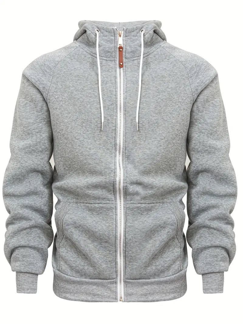 Felpa con Zip e Cappuccio Uomo