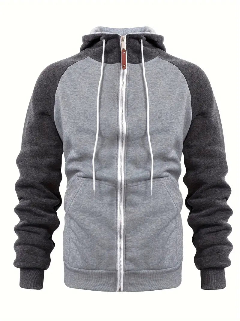 Felpa con Zip e Cappuccio Uomo