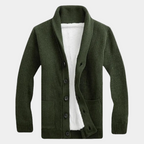Cardigan Collo Sciallato con Bottoni Uomo
