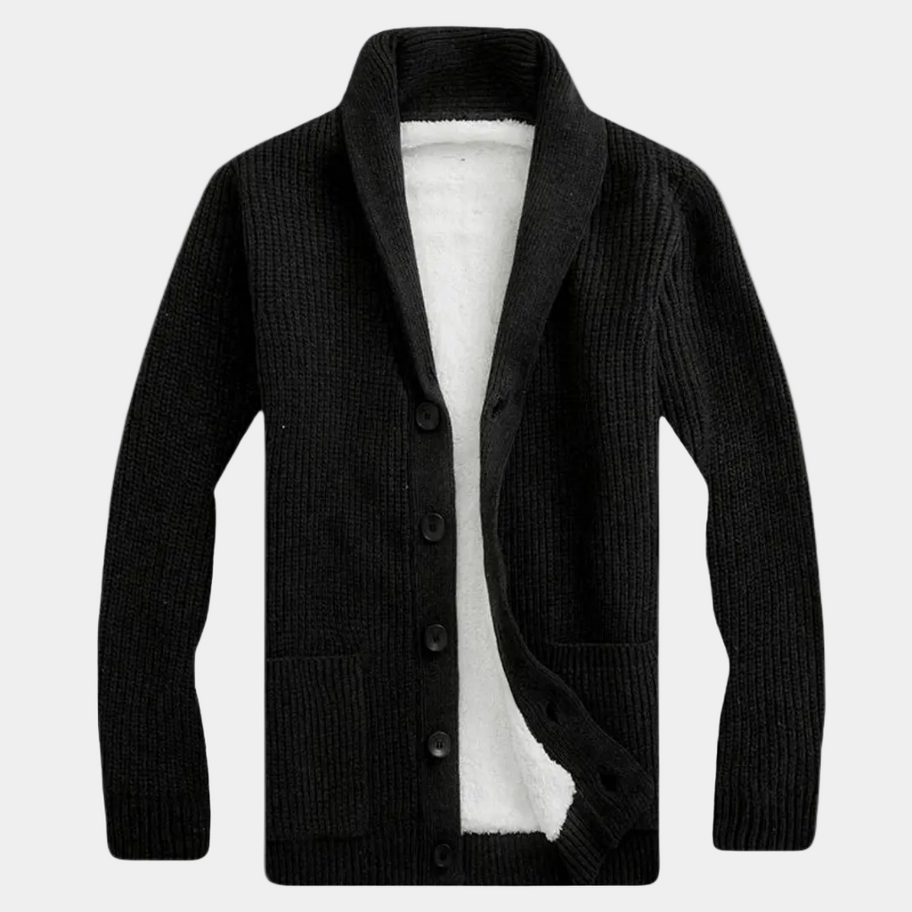 Cardigan Collo Sciallato con Bottoni Uomo